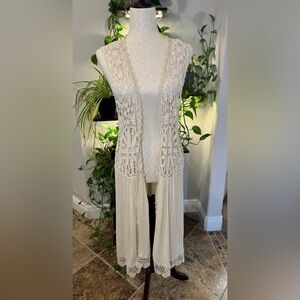 Boho Style Crochet Duster/Kimono/Cardigan